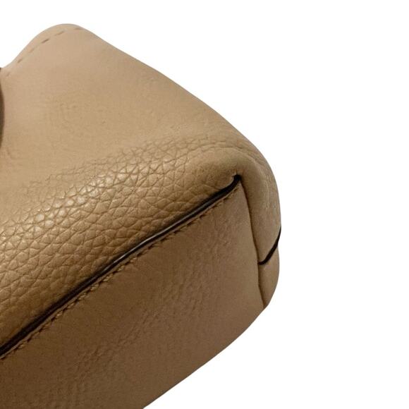 Tory Burch McGraw Devon Sand Nude Leather Purse - Picture 9 of 10